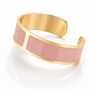 Pulsera Esmalte M 15 mm 'Rosa antiguo'