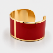 Brazalete esmaltado de 30 mm "Rojo Laca"