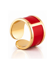 'Rosso Valentino' Enamel Ring