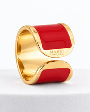 'Rosso Valentino' Enamel Ring