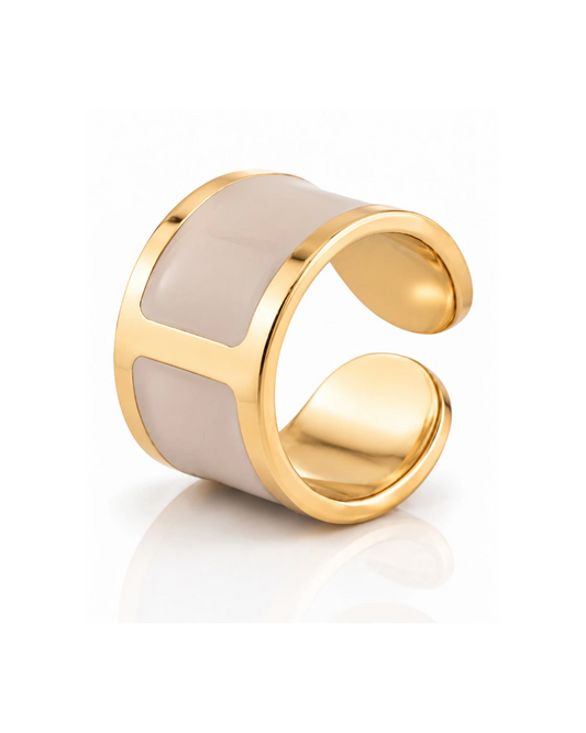 'Sabbia' enamel ring