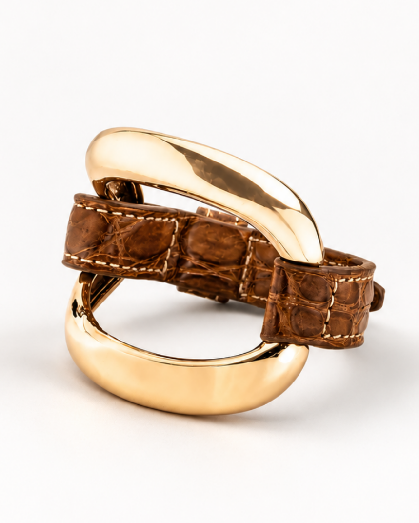 Alligator Bracelet "Mustard"