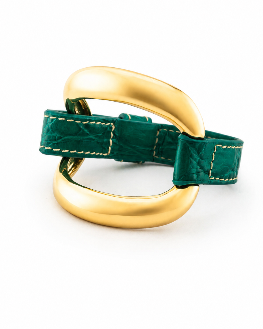 Bracciale Alligator 'Verde Smeraldo'