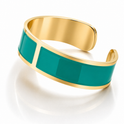 Bracciale Smalto M mm 15 'Smeraldo'