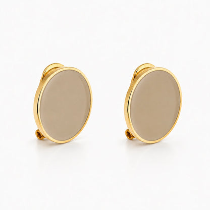 Pendientes de esmalte 'Tierra'