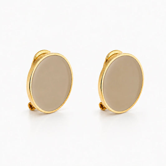 'Terra' enamel earrings