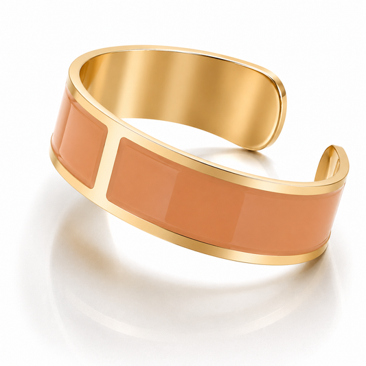 Pulsera Esmalte M 15 mm 'Tierra de Siena'