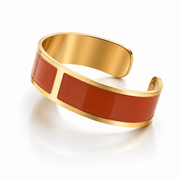 Pulsera Esmalte M 15 mm 'Terracota'