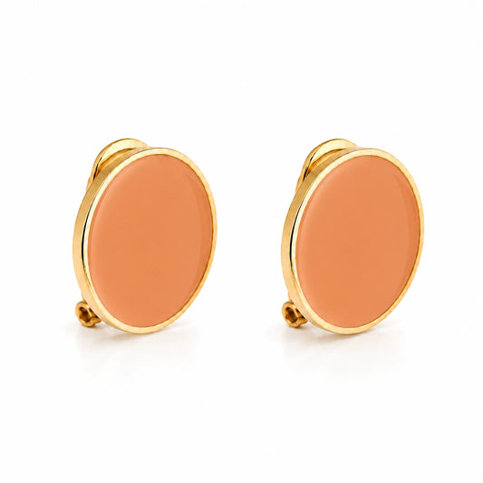 'Black' Enamel Earrings