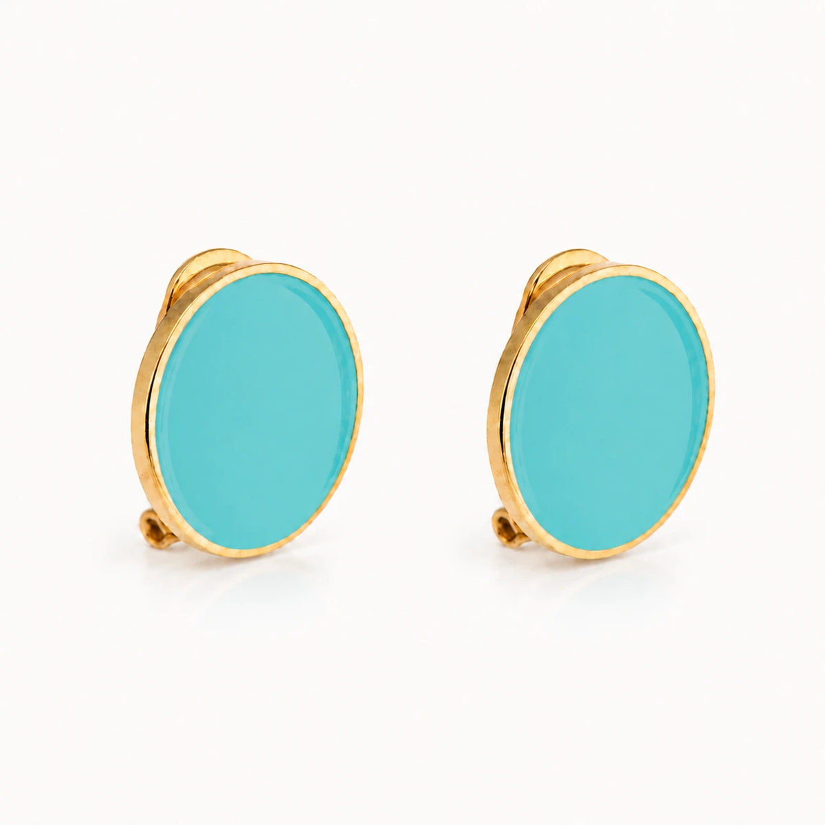 Pendientes de esmalte 'Follaje'