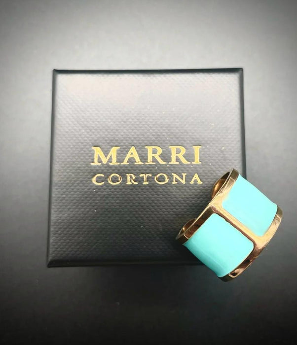 Anello smalto 'Tiffany Green'