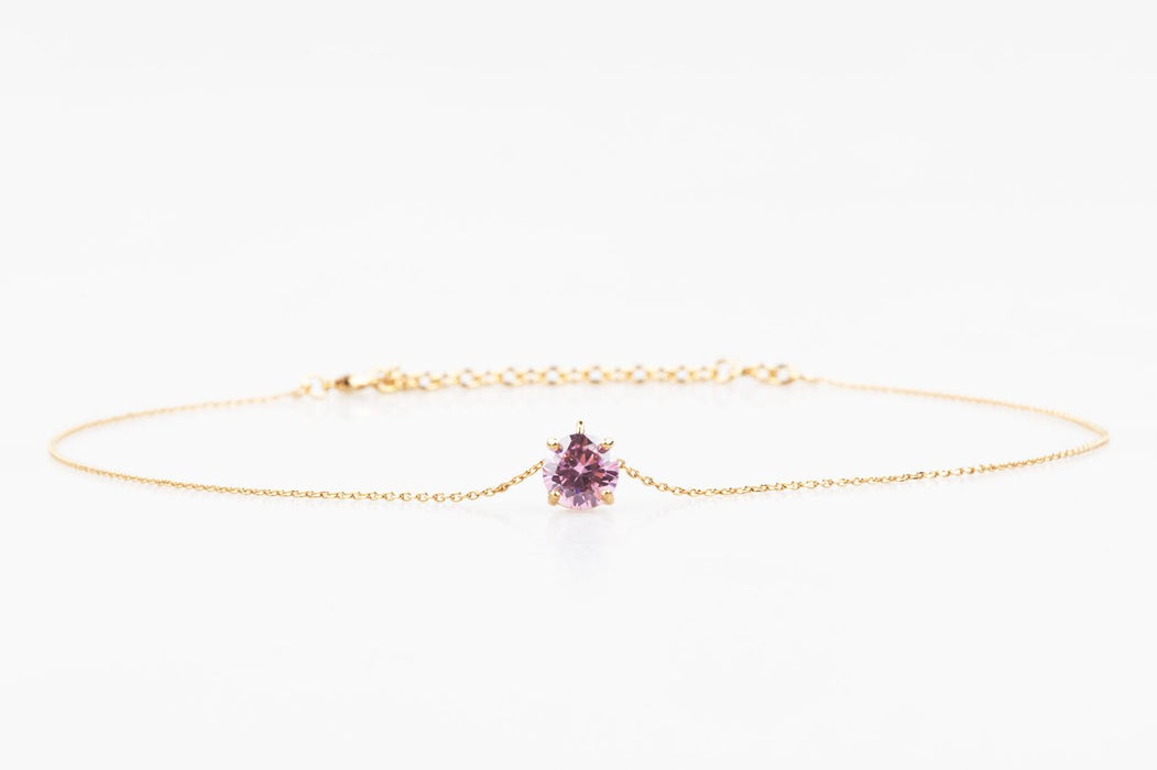 The Soul Stone of October Choker Pink Topaz 3.47 ct Diameter 8 mm