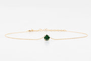 La Pietra dell’Anima di Agosto  Choker Tormalina Verde smeraldo ct1.57 Diametro 8 mm