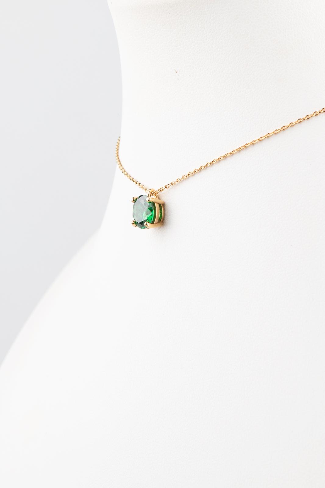 La Pietra dell’Anima di Agosto  Choker Tormalina Verde smeraldo ct1.57 Diametro 8 mm