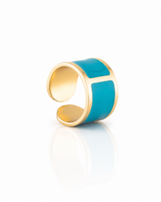 Anillo esmaltado 'Turquesa'