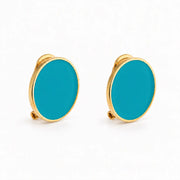 Pendientes de esmalte 'Follaje'