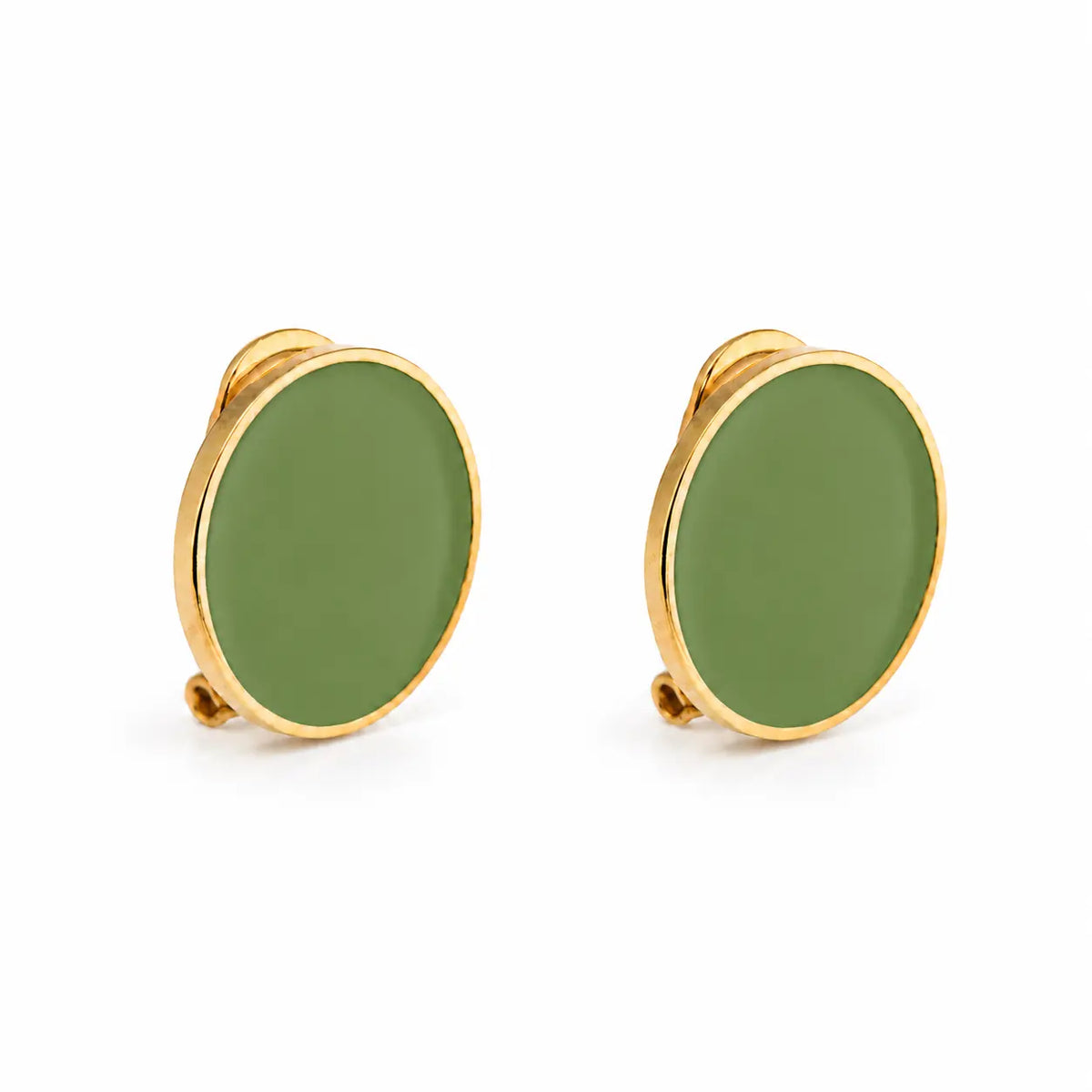 'Black' Enamel Earrings