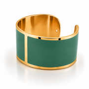 Pulsera Esmalte Ancho 30 mm 'Verde Aloe'