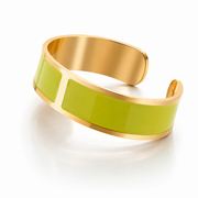 Enamel Bracelet M mm 15 'Lime Green'