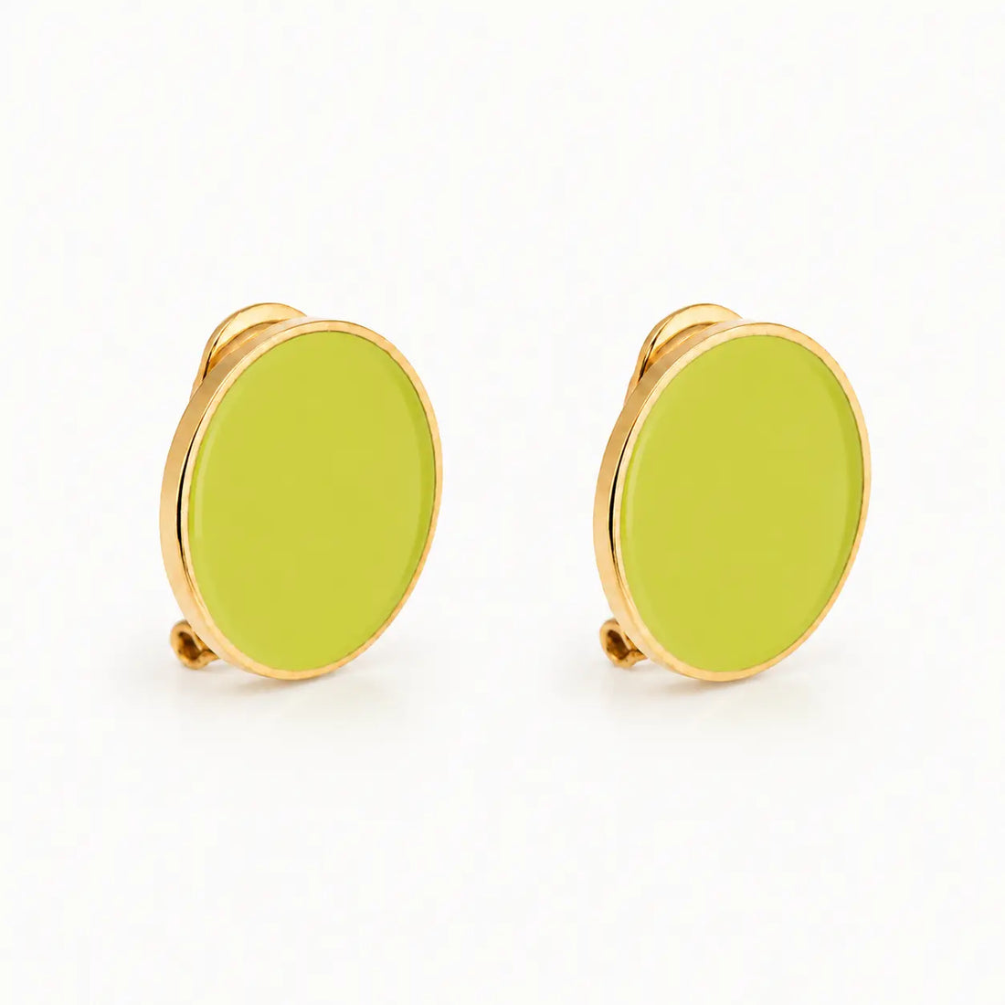 Pendientes de esmalte 'Follaje'