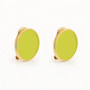Pendientes de esmalte 'Follaje'