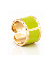 Enamel Ring 'Lime Green'
