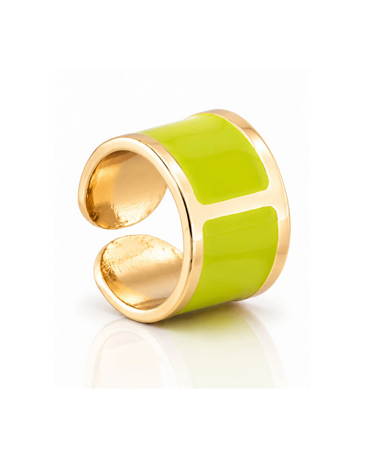 Anello smalto Lime