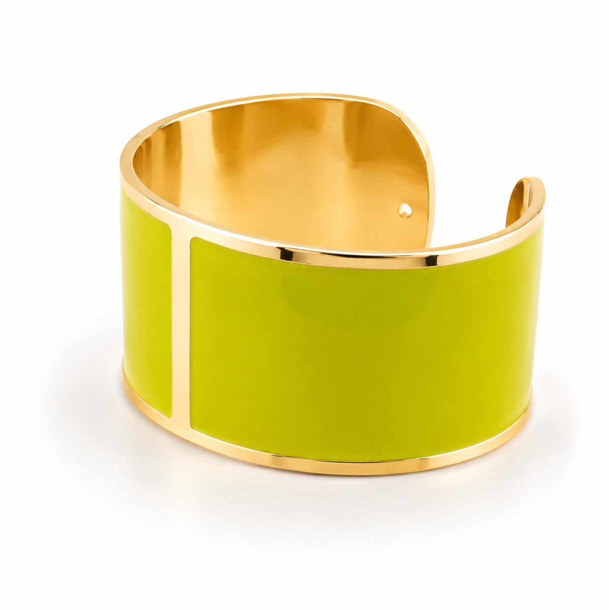 Bracciale Smalto L mm 30 'Verde Lime'