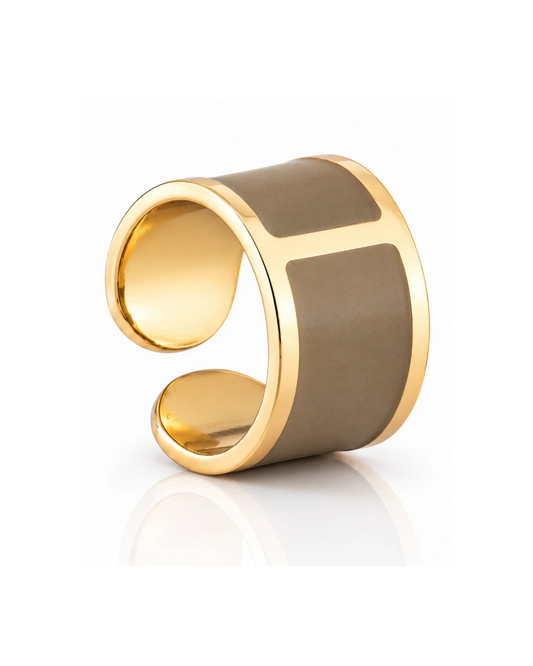 Anello smalto Verde Militare