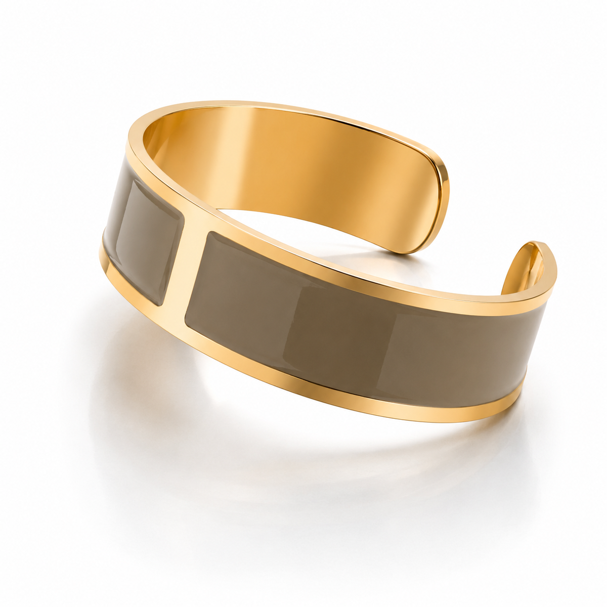 Bracciale Smalto M mm 15 'Verde Militare'