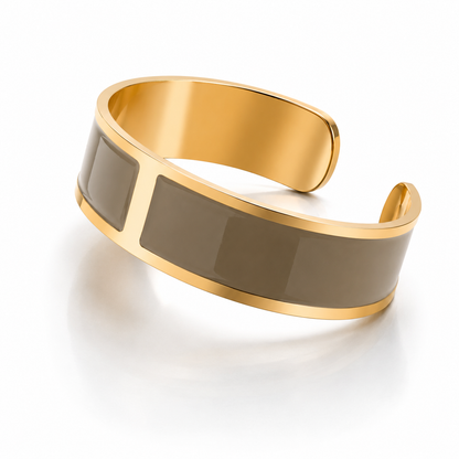 Pulsera Esmalte M 15 mm 'Verde Militar'