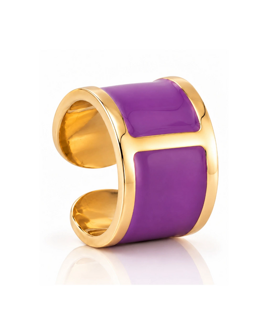 'Viola' Enamel Ring