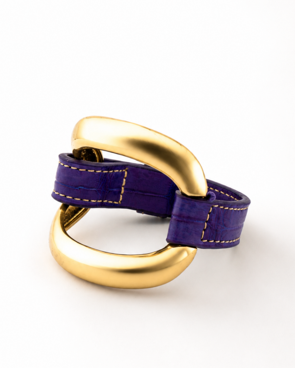 Pulsera de aligátor 'Violeta'