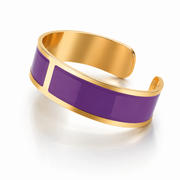 Bracciale Smalto M mm 15 'Viola'
