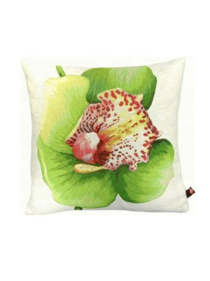 Jacquard flower cushion