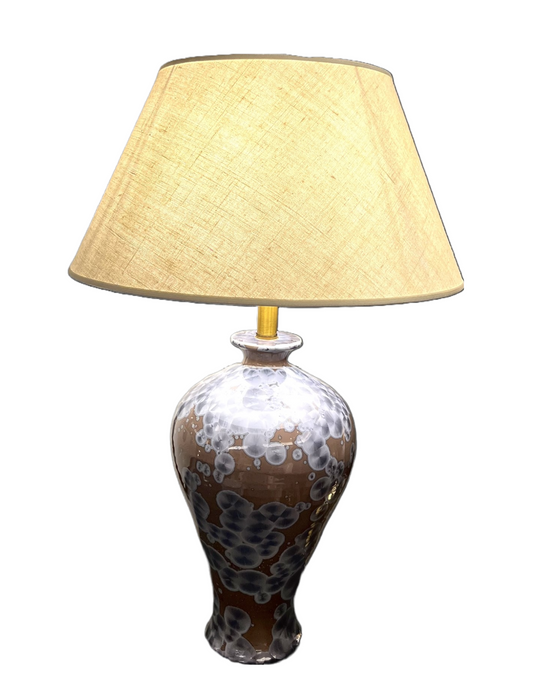'Mother of Pearl' ceramic table lamp