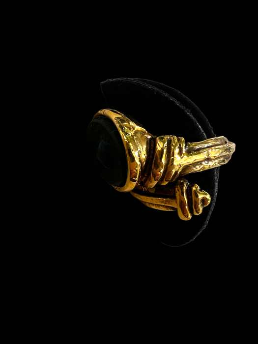 Anello cammeo in bronzo"Il dio Mercurio, messaggero degli dei"