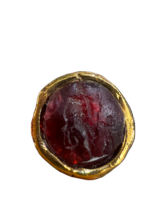 Anello cammeo in bronzo gli Amorini