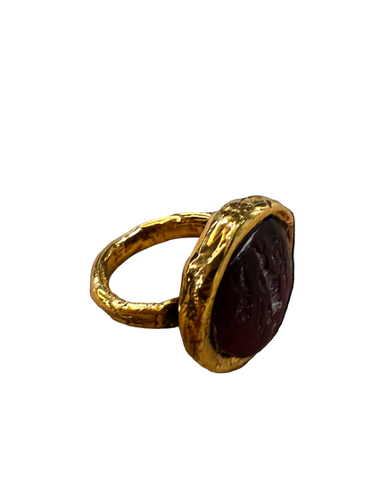 Anello cammeo in bronzo gli Amorini